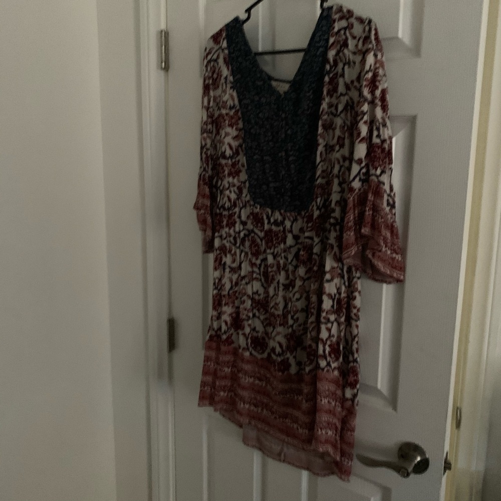 Style and co peasant style bell sleeved dress